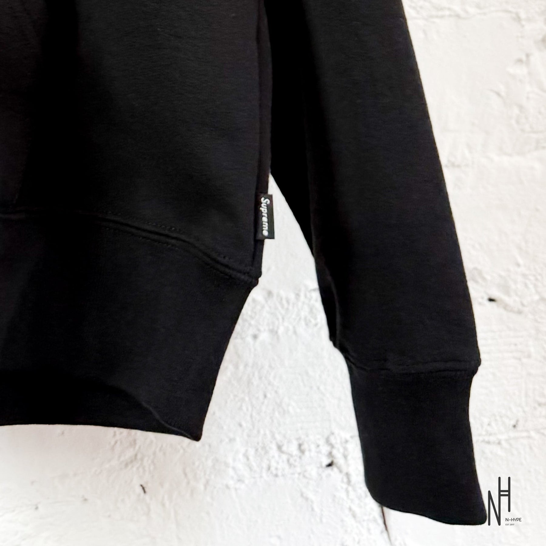 Supreme Collegiate Applique Zip Up Hooded Sweatshirt Black | N-Hype