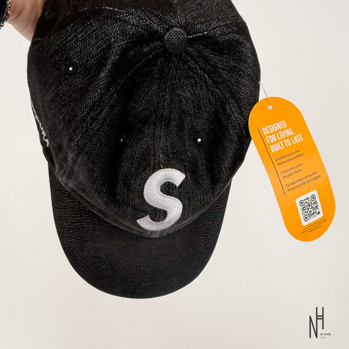 Supreme Cordura Denim S Logo 6-Panel Black czapka męska N-Hype