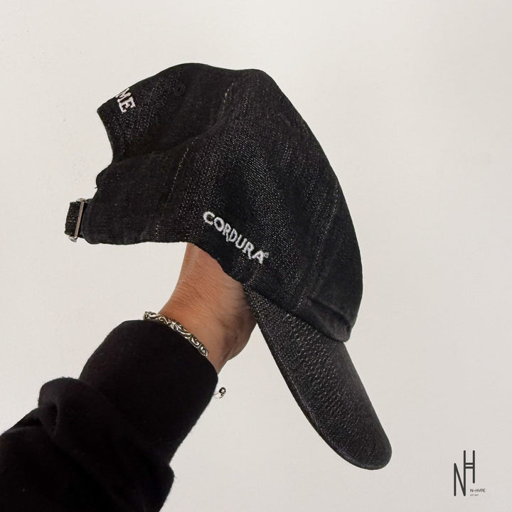 Supreme Cordura Denim S Logo 6-Panel Black cap N-Hype