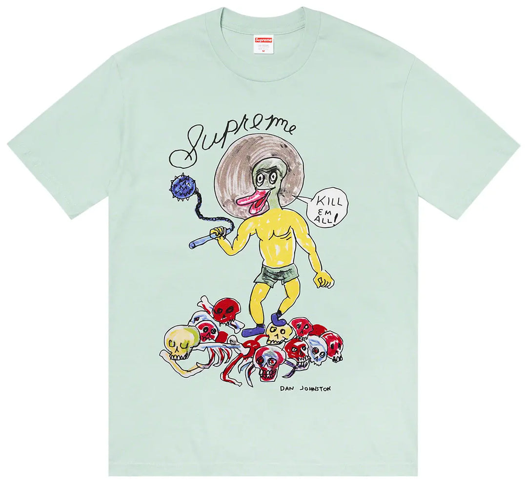 Supreme Daniel Johnston Kill Em All Tee Light Teal koszulka męska N-Hype