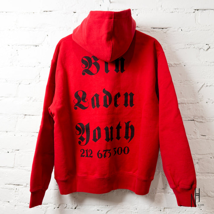 Supreme Dash Snow Red Hooded Sweatshirt N-Hype Streetwear Fashion