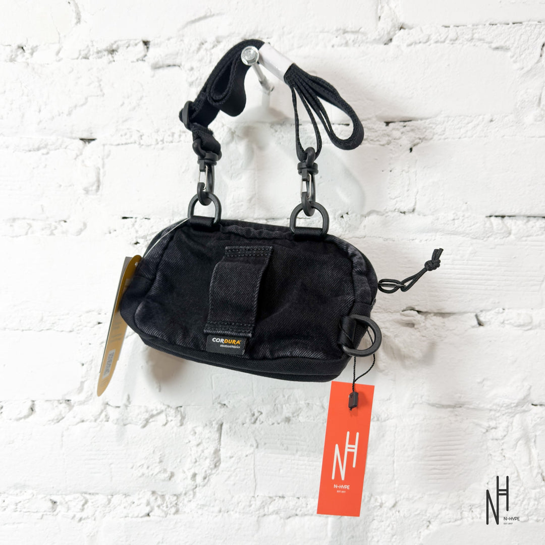 Supreme Denim Mini Shoulder Bag Black N-Hype streetwear accessory.