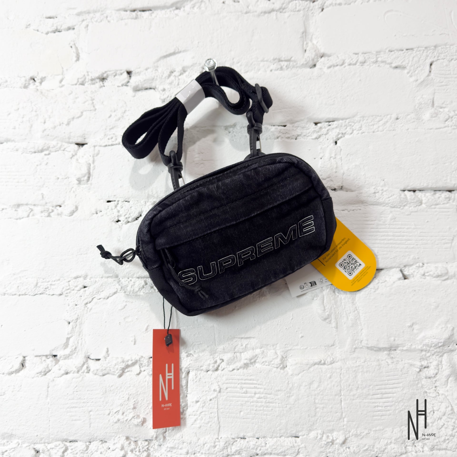 Supreme Denim Mini Shoulder Bag Black | N-Hype