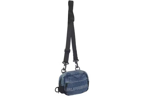 Supreme Denim Mini Shoulder Bag Washed Indigo N-Hype streetwear fashion accessory.
