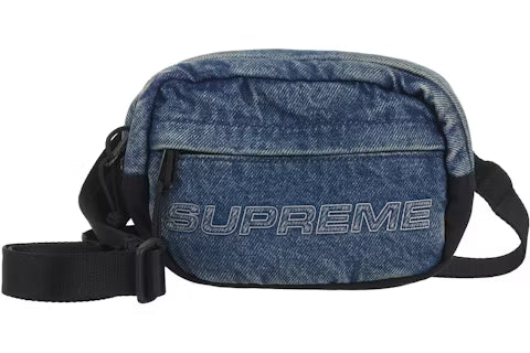 Supreme Denim Mini Shoulder Bag Washed Indigo N-Hype trendy niebieska torba ramienia