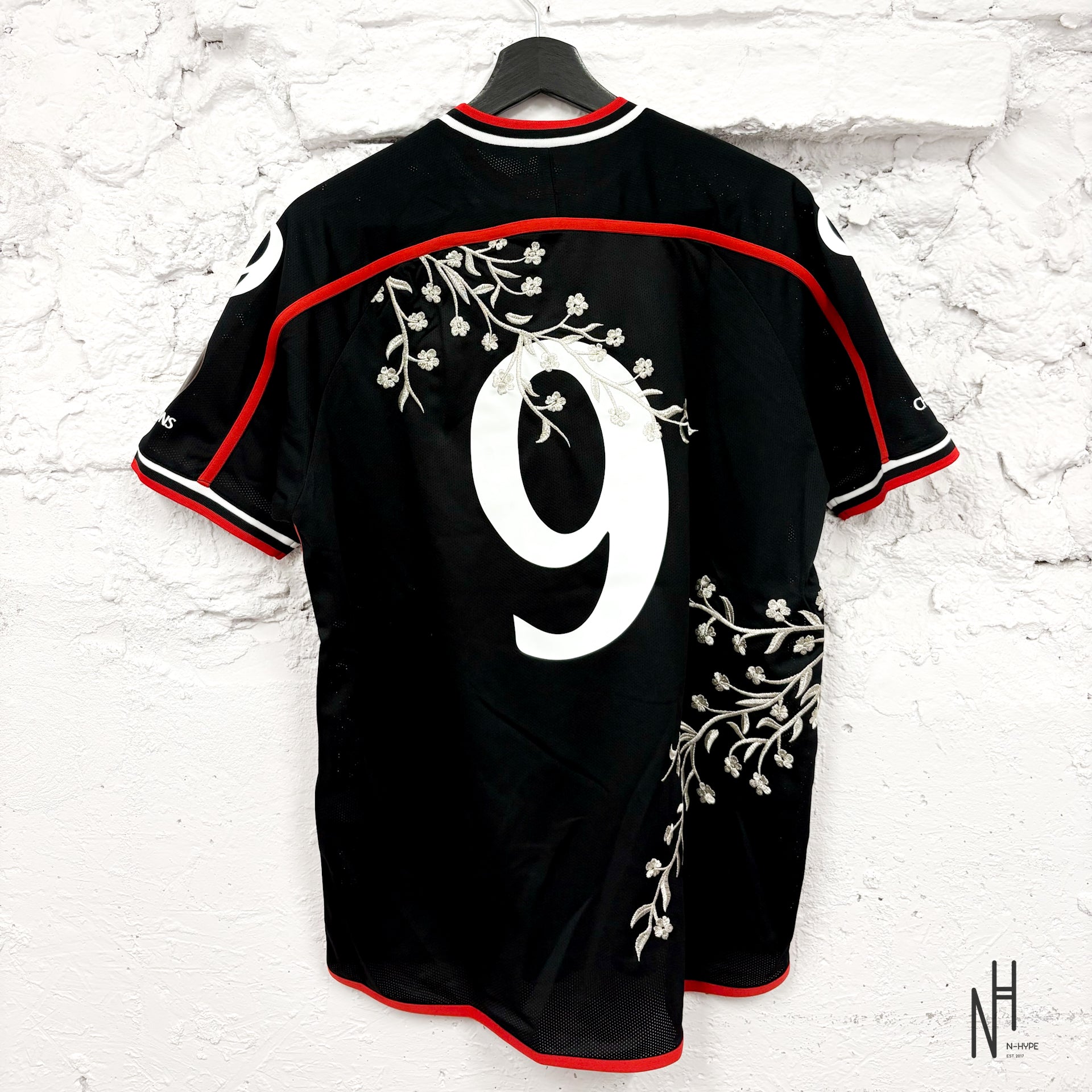 Supreme Floral Soccer Jersey Black | N-Hype