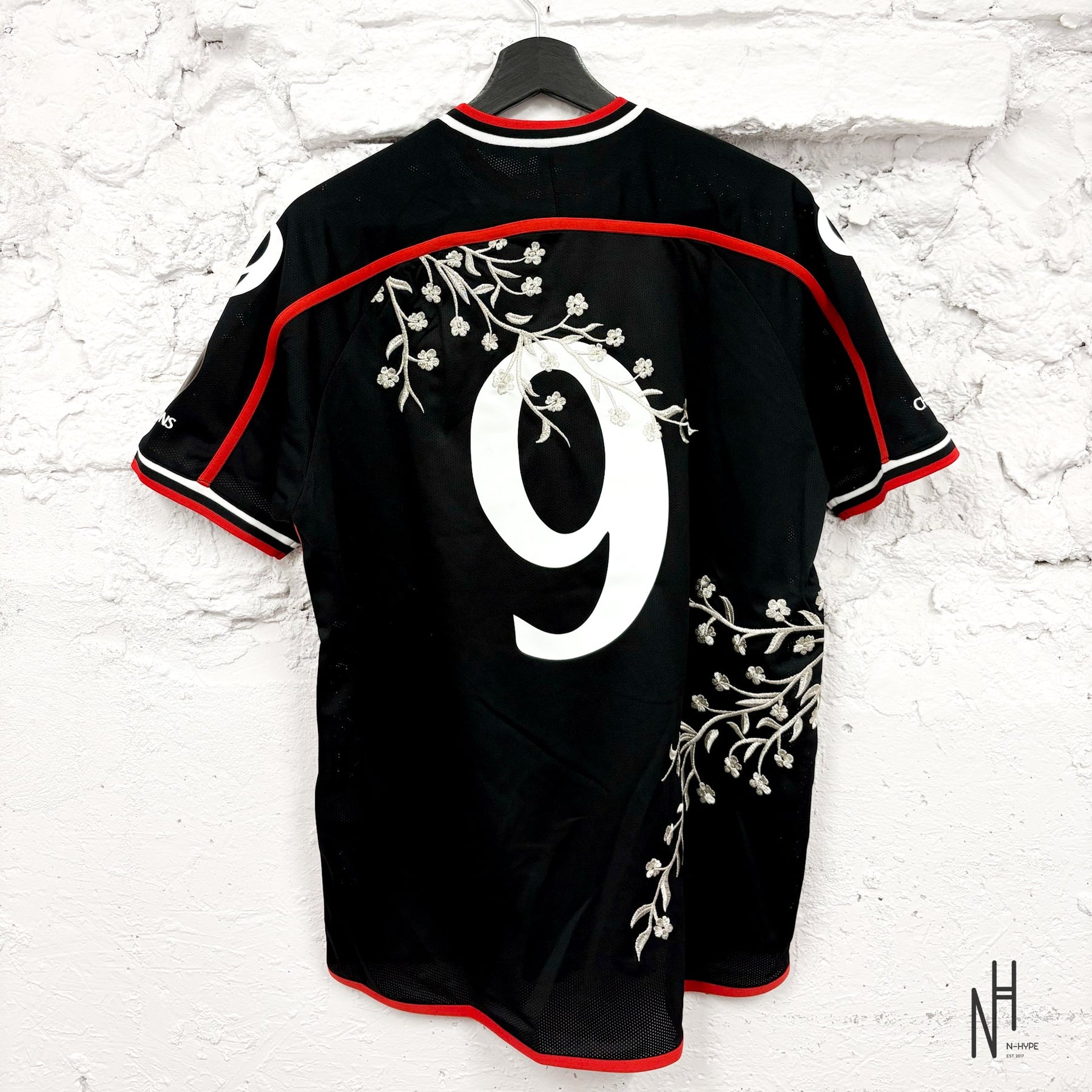 Supreme Floral Soccer Jersey Black | N-Hype