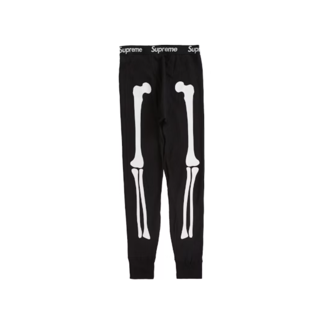 Supreme Hanes Bones Thermal Pant (FW25) Black - N-Hype