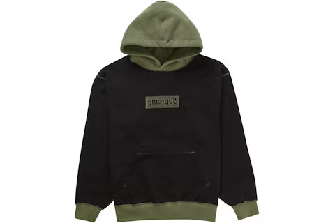Supreme Inside Out Box Logo Hooded Sweatshirt Light Olive | N-Hype Supreme Inside Out Box Logo Hooded Sweatshirt Light Olive | N-Hype