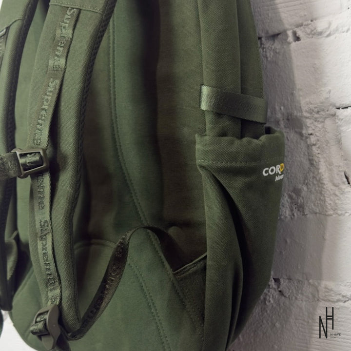 Supreme Logo Backpack SS25 Olive plecak N-Hype
