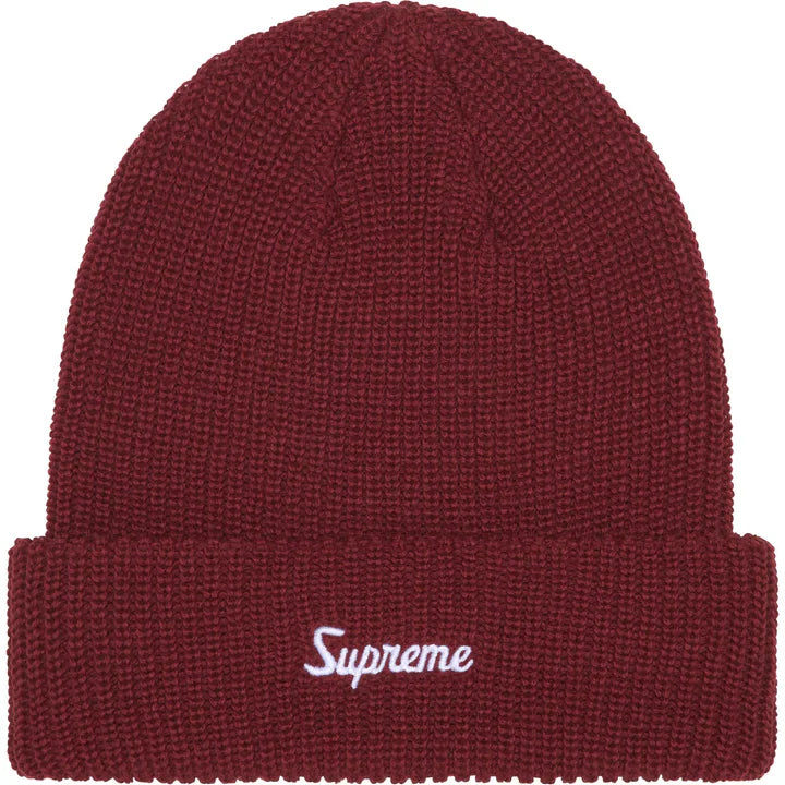 Supreme Loose Gauge Beanie Cardinal czerwony N-Hype