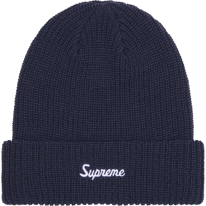 Supreme Loose Gauge Beanie Navy N-Hype streetwear sklep