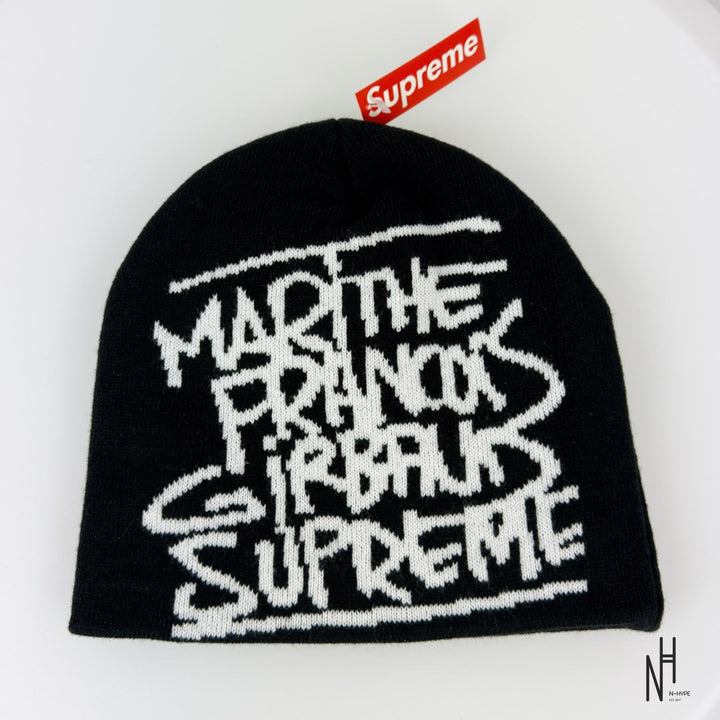 Supreme Marithé + François Girbaud Beanie Black N-Hype streetwear fashion hat