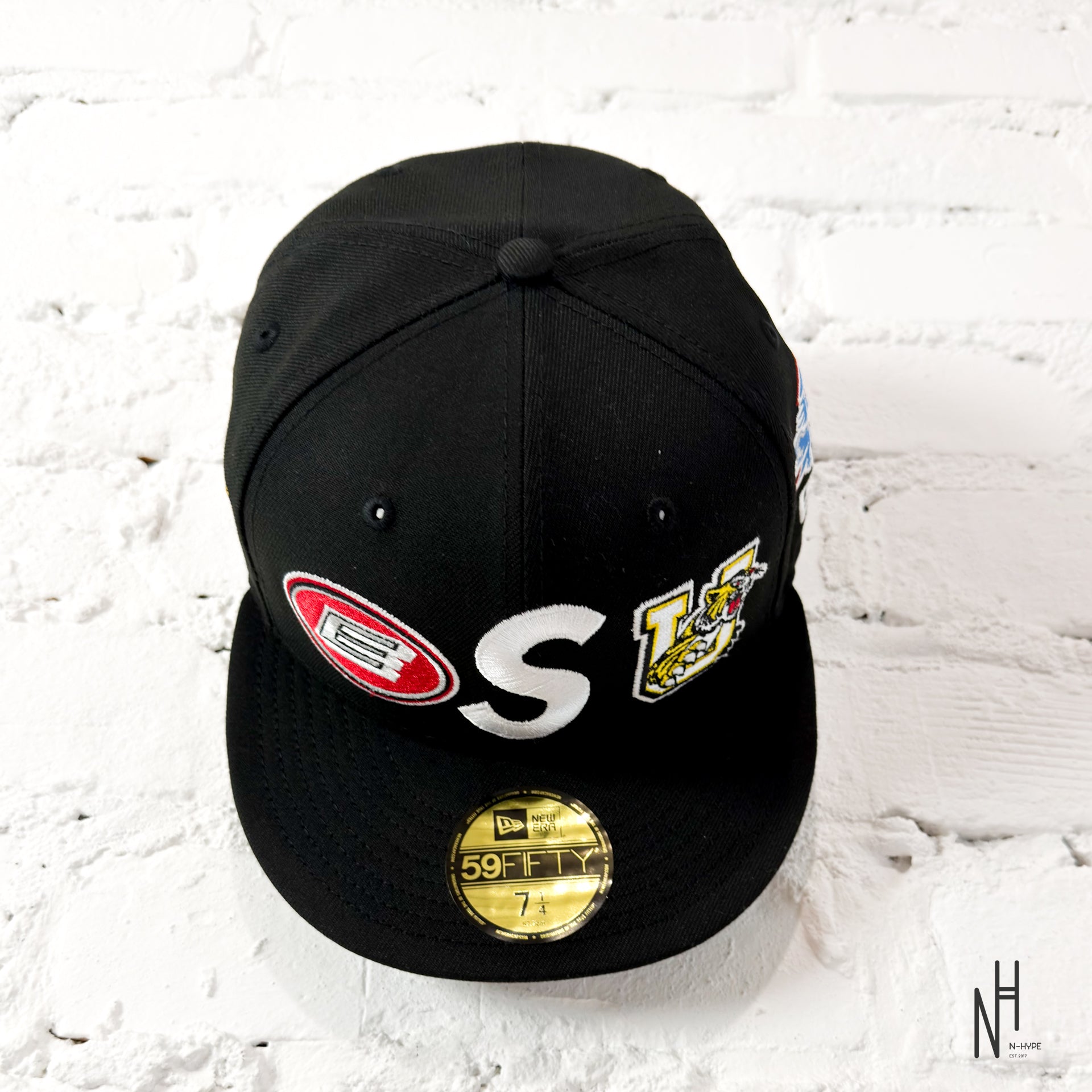 Supreme Mascots S Logo New Era 59Fifty Fitted Cap Black | N-Hype