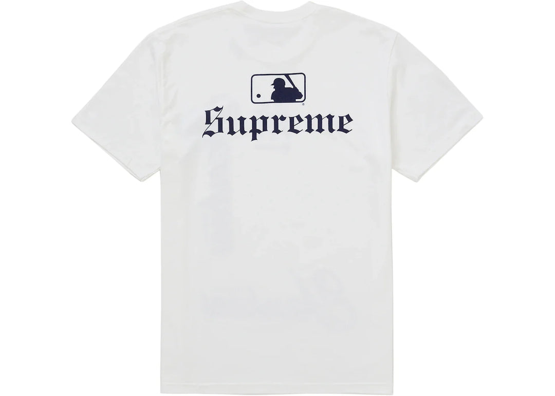 Supreme MLB Teams NY Tee White - Biel - N-Hype