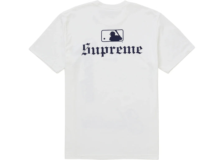 Supreme MLB Teams NY Tee White - Biel - N-Hype