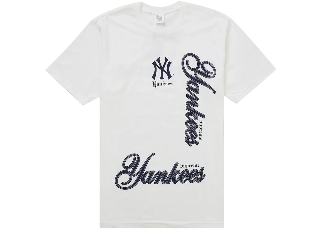 Supreme MLB Teams NY Tee White - Biel - N-Hype