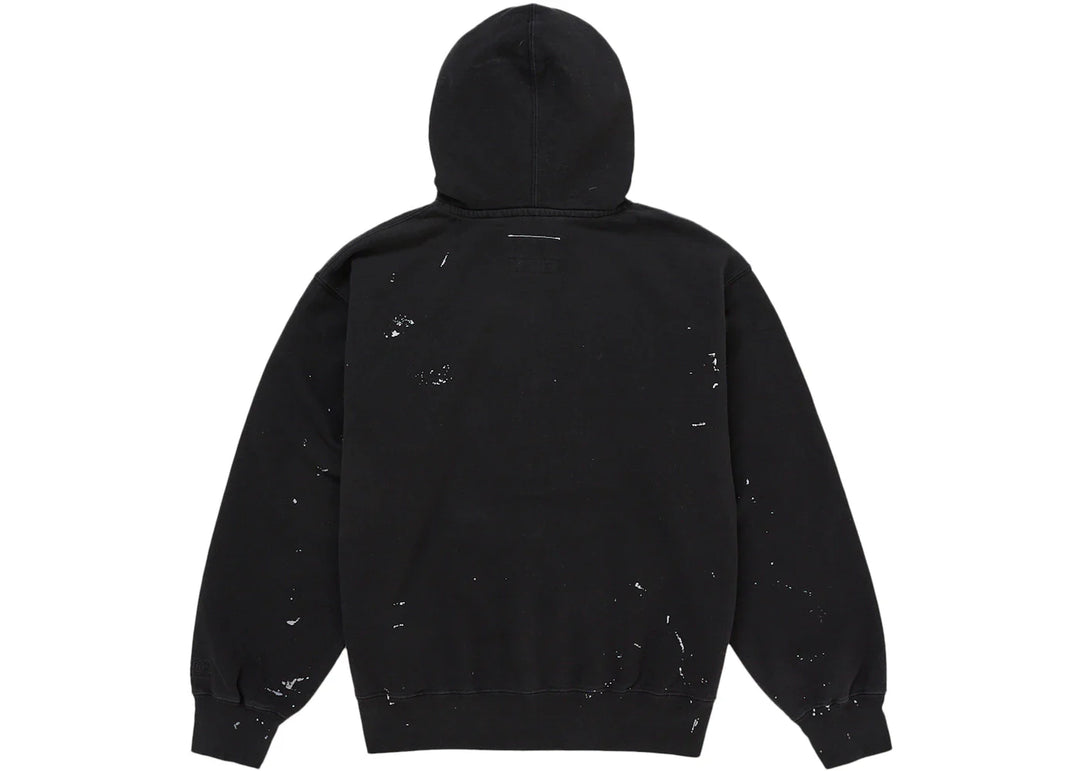 Supreme MM6 Maison Margiela Box Logo Zip Up Hooded Sweatshirt Black - Czarny - N-Hype