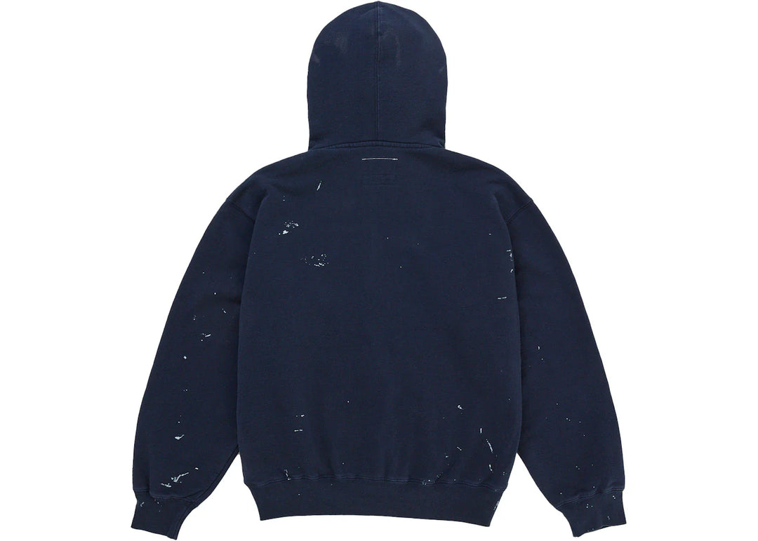 Supreme MM6 Maison Margiela Box Logo Zip Up Hooded Sweatshirt Navy - Granat - N-Hype