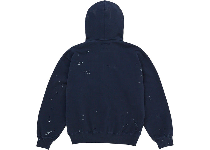 Supreme MM6 Maison Margiela Box Logo Zip Up Hooded Sweatshirt Navy - Granat - N-Hype