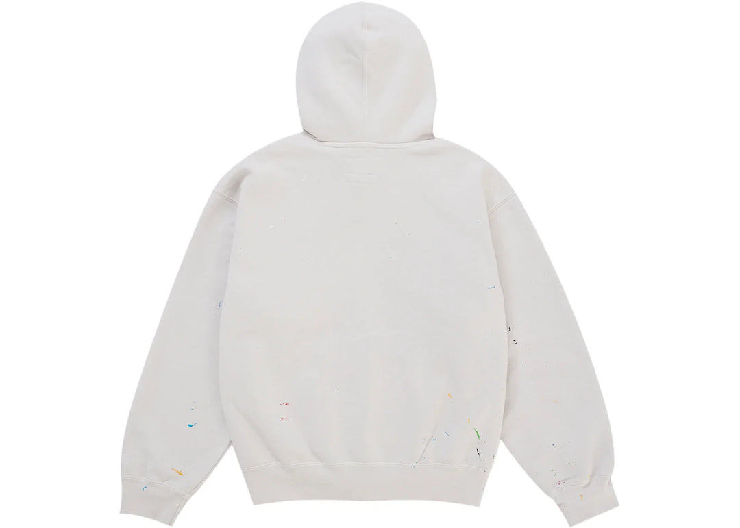 Supreme MM6 Maison Margiela Box Logo Zip Up Hooded Sweatshirt White - Biel - N-Hype
