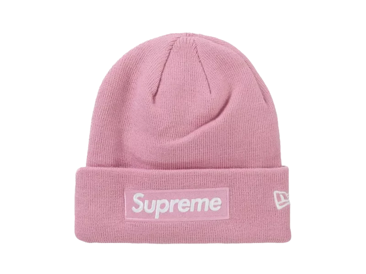 Supreme New Era Box Logo Beanie dusty pink N-Hype streetwear fashion
