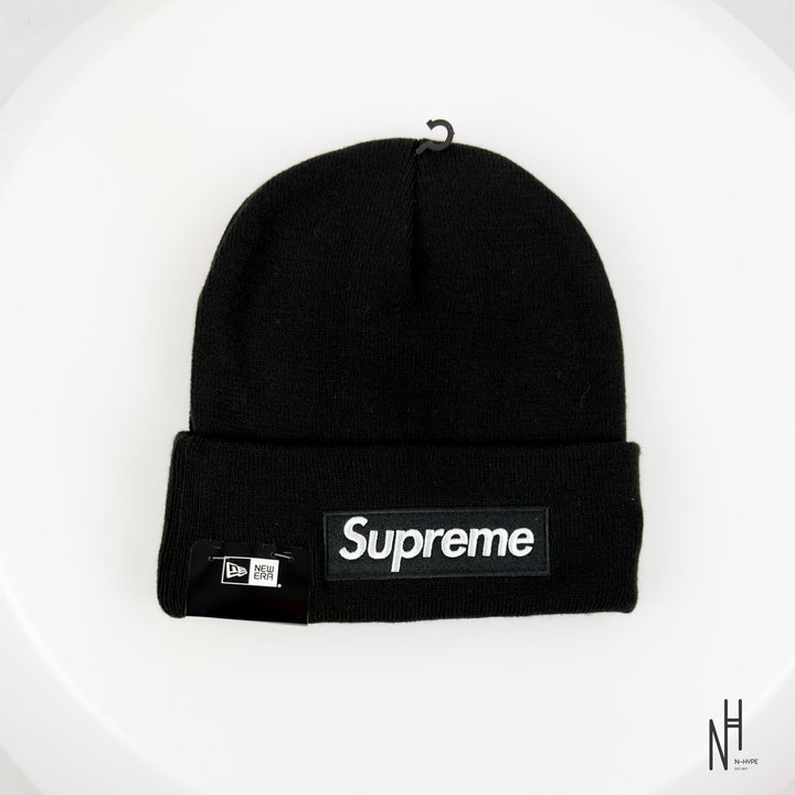 Supreme New Era Box Logo Beanie FW25 Black N-Hype beanie czarny z logo pudełkowym