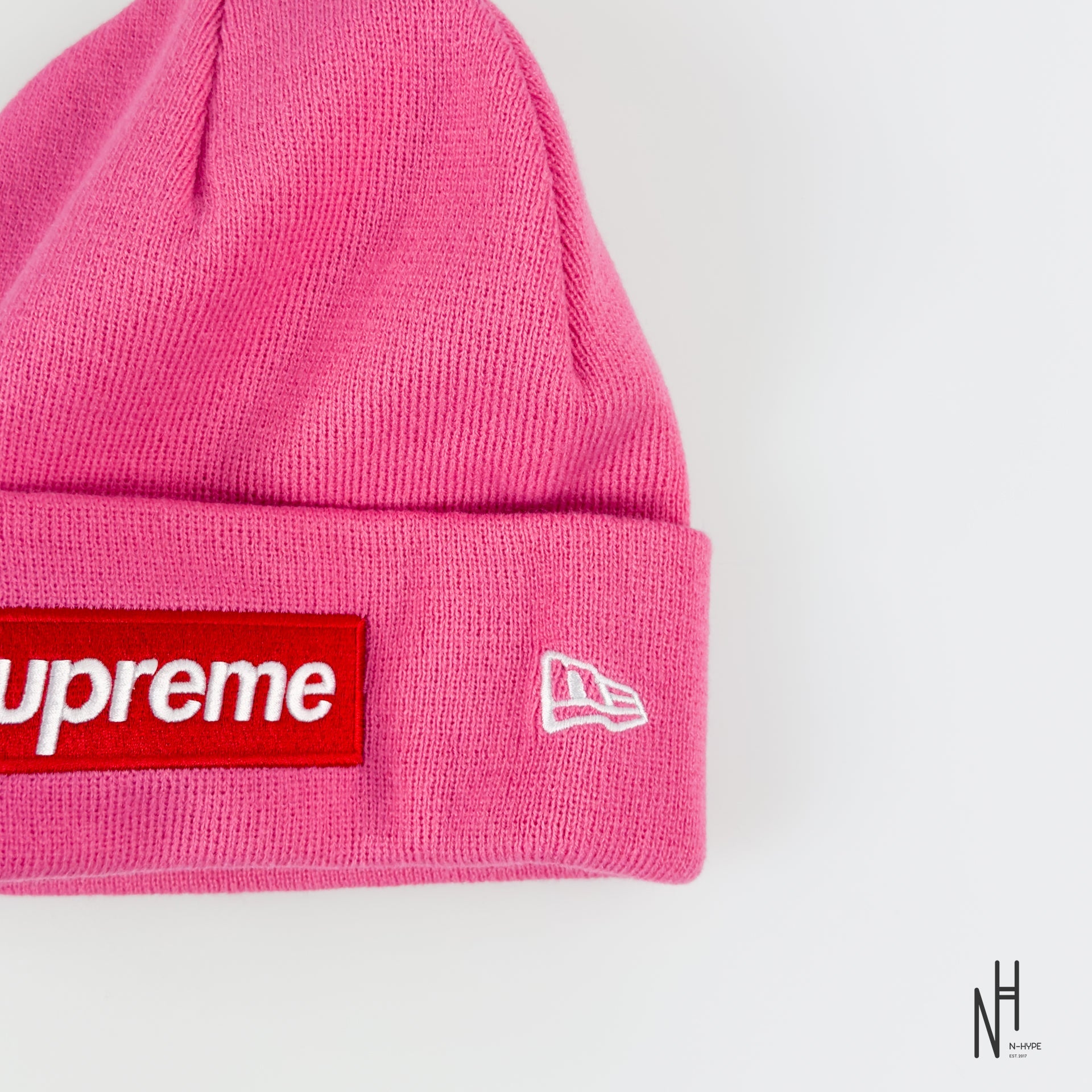 Supreme New Era Box Logo Beanie (FW25) Magenta | N-Hype