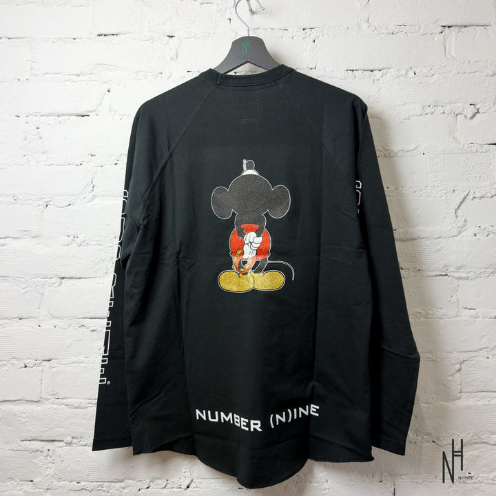 Supreme Number (N)ine Mickey Raglan L/S Top Black koszulka męska N-Hype