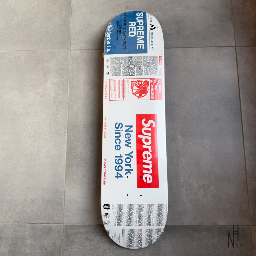 Supreme Paint Skateboard Deck White N-Hype streetwear skateboard deck.