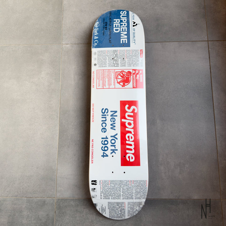 Supreme Paint Skateboard Deck White N-Hype streetwear skateboard deck.