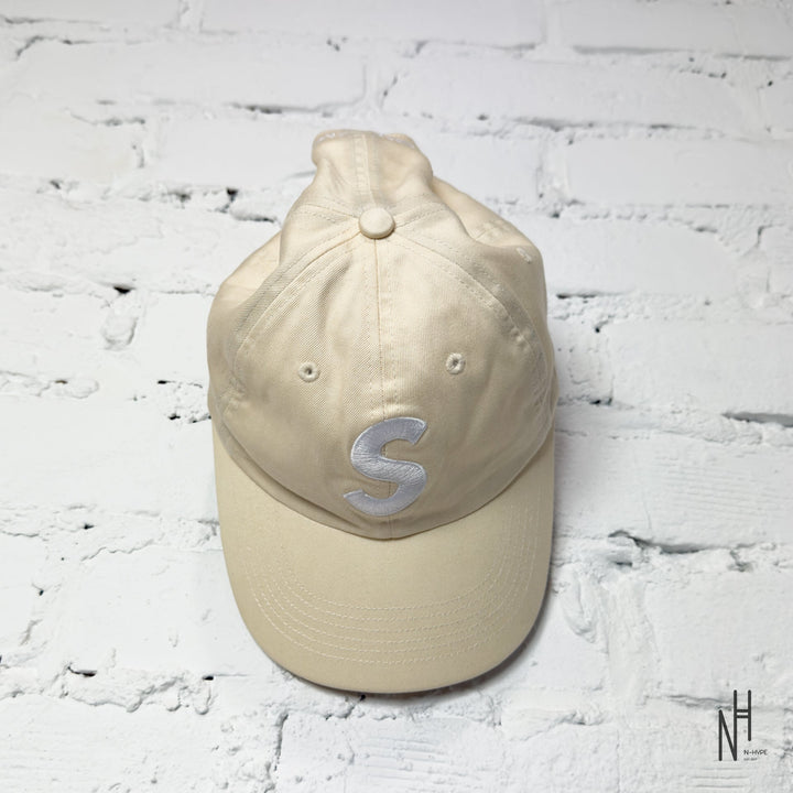 Supreme Pigment Print S Logo 6 Panel Stone 6 panel cap in stone colorway N-Hype.