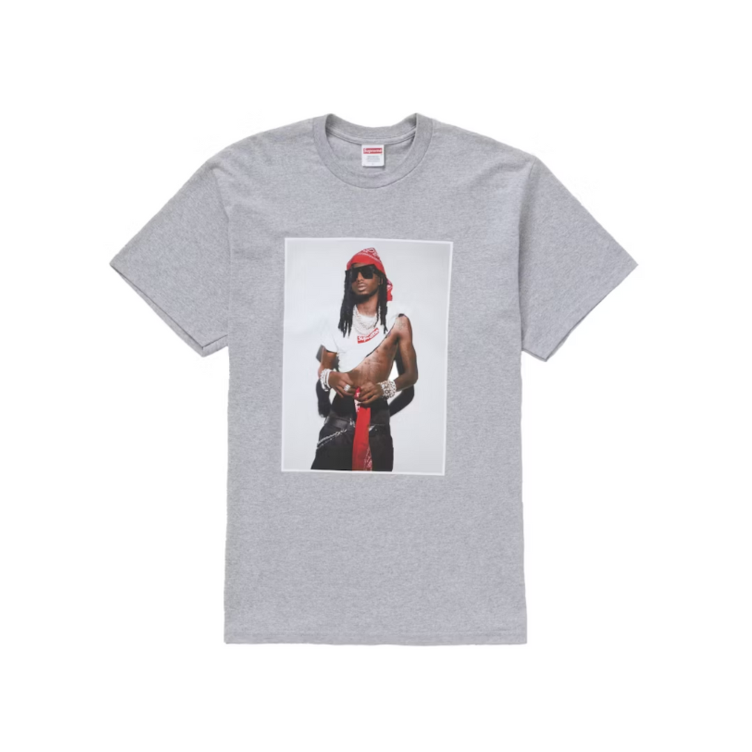 Supreme Playboi Carti Tee Heather Grey T-shirt N-Hype.