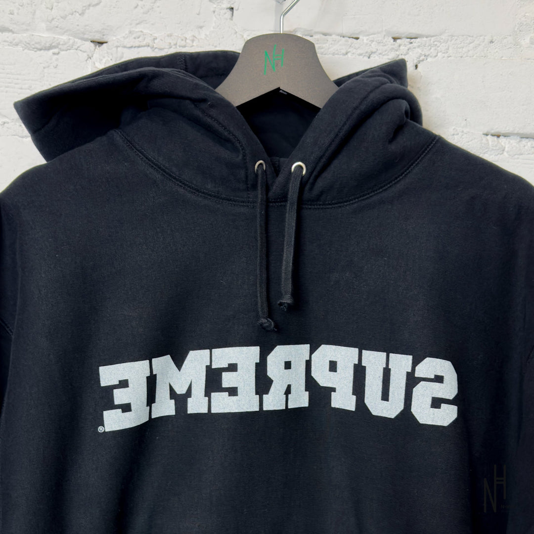 Supreme Reverse Hooded Sweatshirt czarny męski N-Hype