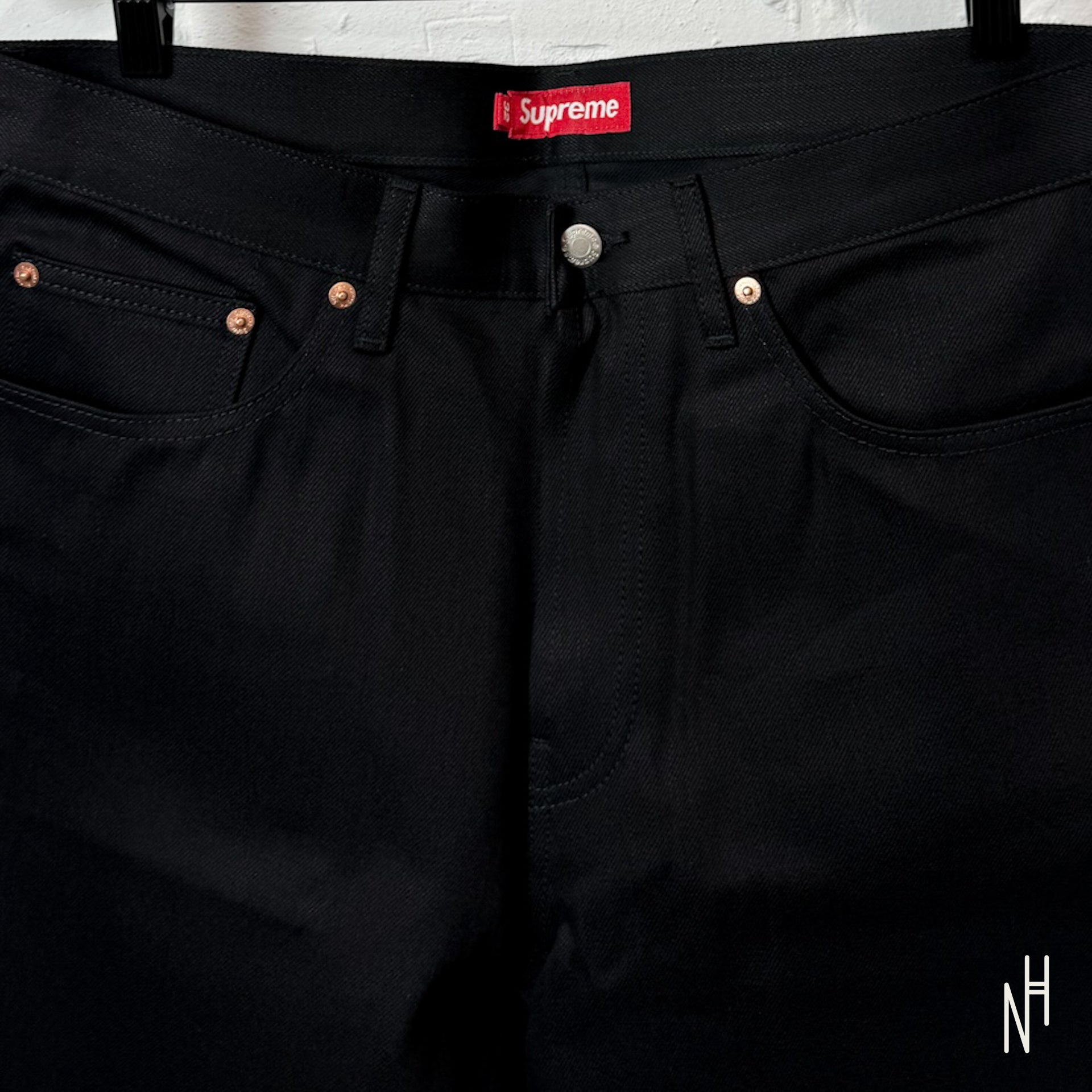 Supreme Rigid Baggy Selvedge Jean Rigid Black – Classic Denim