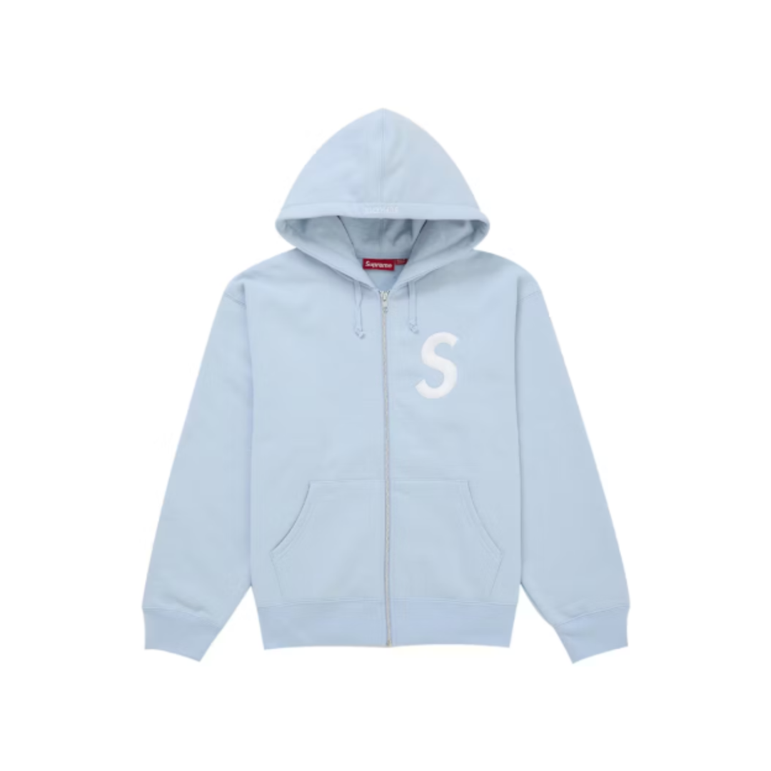Supreme S Logo Zip Up Hooded Sweatshirt (FW25) | N-Hype Supreme S Logo Zip Up Hooded Sweatshirt (FW25) | N-Hype
