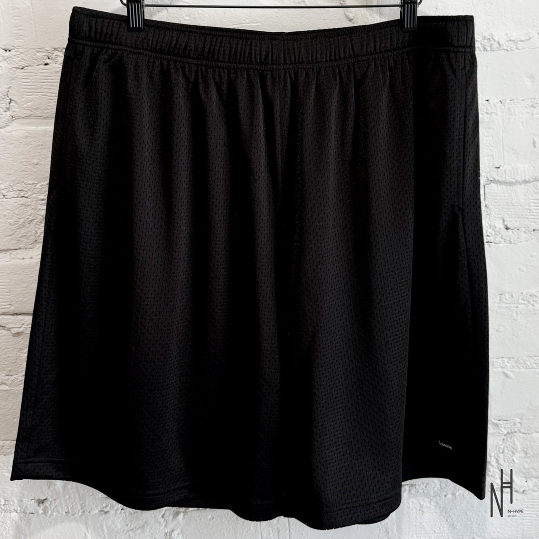 Supreme Small Box Baggy Mesh Short SS25 Black N-Hype streetwear shorts.
