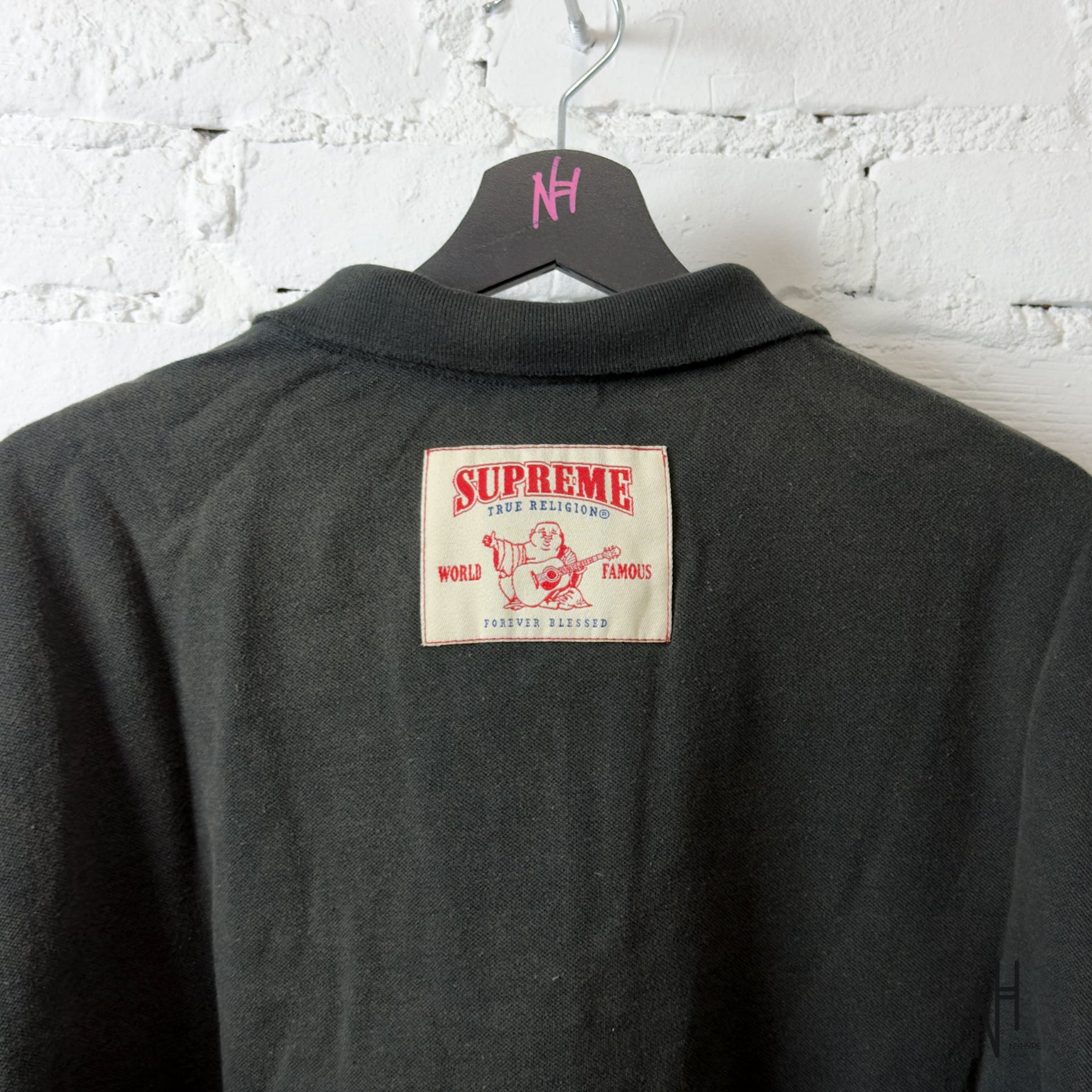 Supreme True Religion Applique Polo / Black | N-Hype