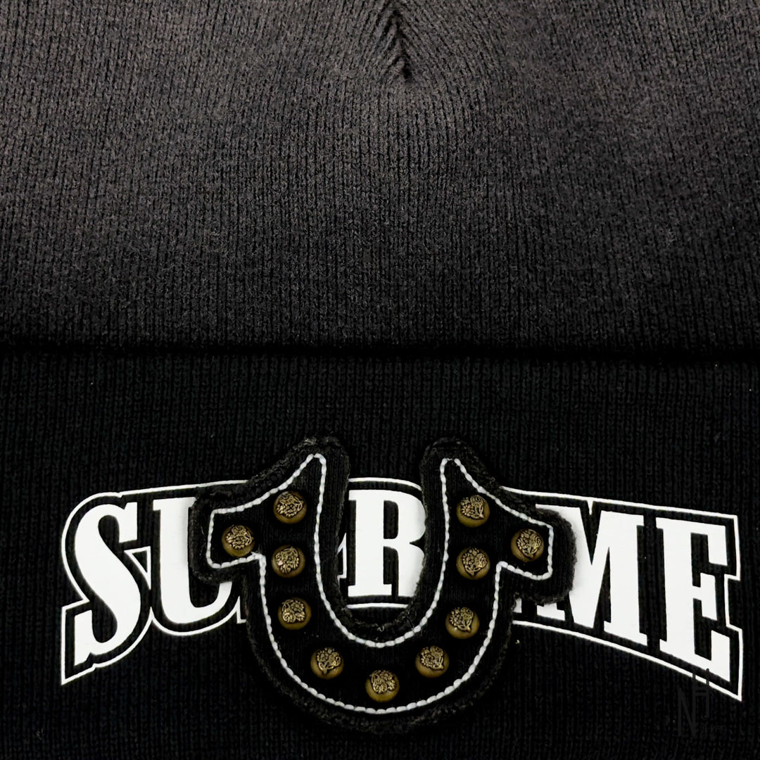 Supreme True Religion Beanie FW25 Black N-Hype Streetwear Hat