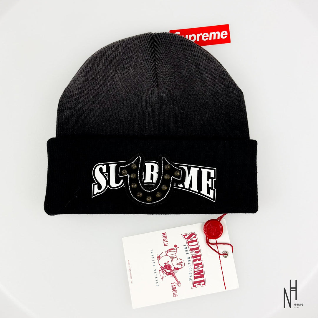 Supreme True Religion Beanie FW25 Black N-Hype streetwear sklep.