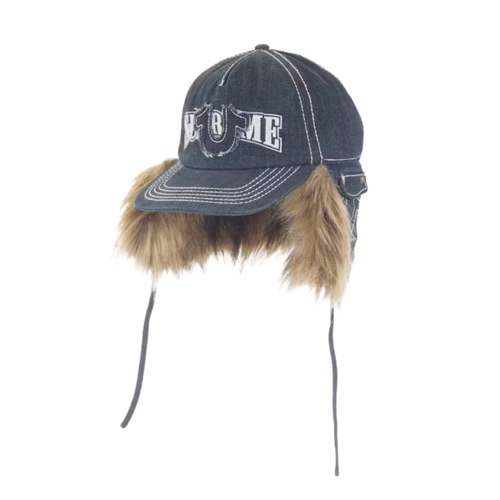 Supreme True Religion Earflap 5-Panel czapka Dirty Indigo N-Hype streetwear.