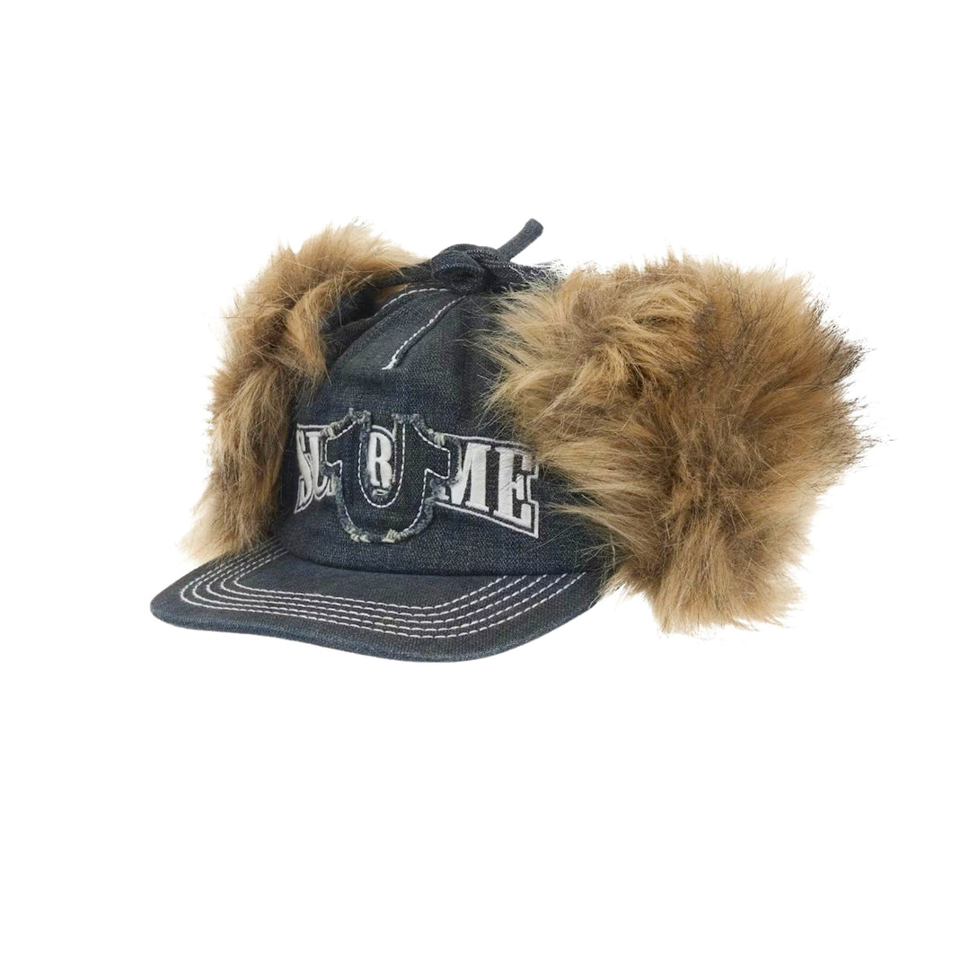 Supreme True Religion Earflap 5-Panel Dirty Indigo cap N-Hype.