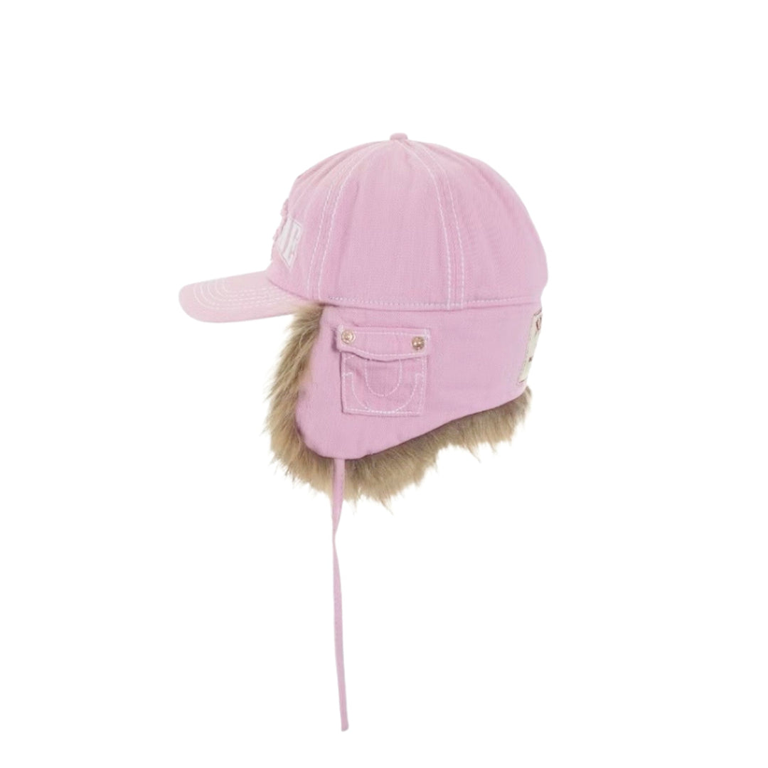 Supreme True Religion Earflap 5 - Panel różowa czapka z daszkiem N-Hype.