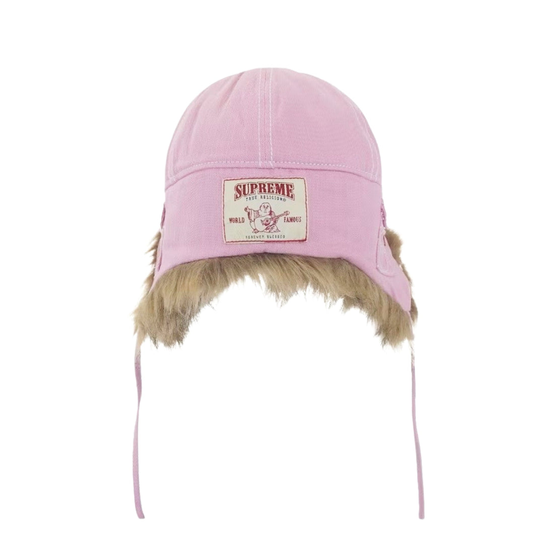 Supreme True Religion Earflap 5-Panel różowy czapka z daszkiem N-Hype