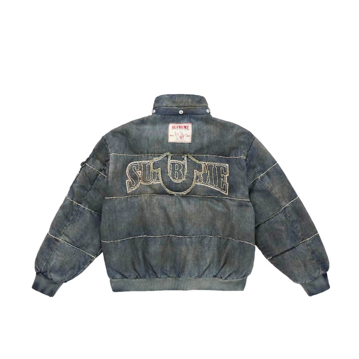 Supreme True Religion Puffer Jacket Dirty Indigo N-Hype streetwear puchowa kurtka męska