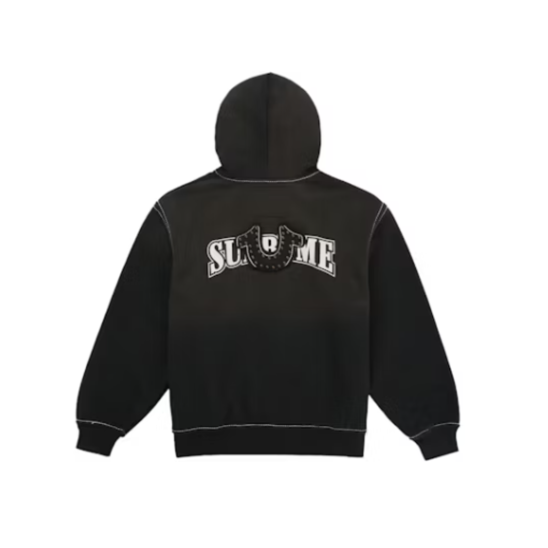 Supreme True Religion Zip Up Hooded Sweatshirt (FW25) Black - zdjęcie 2 - N-Hype