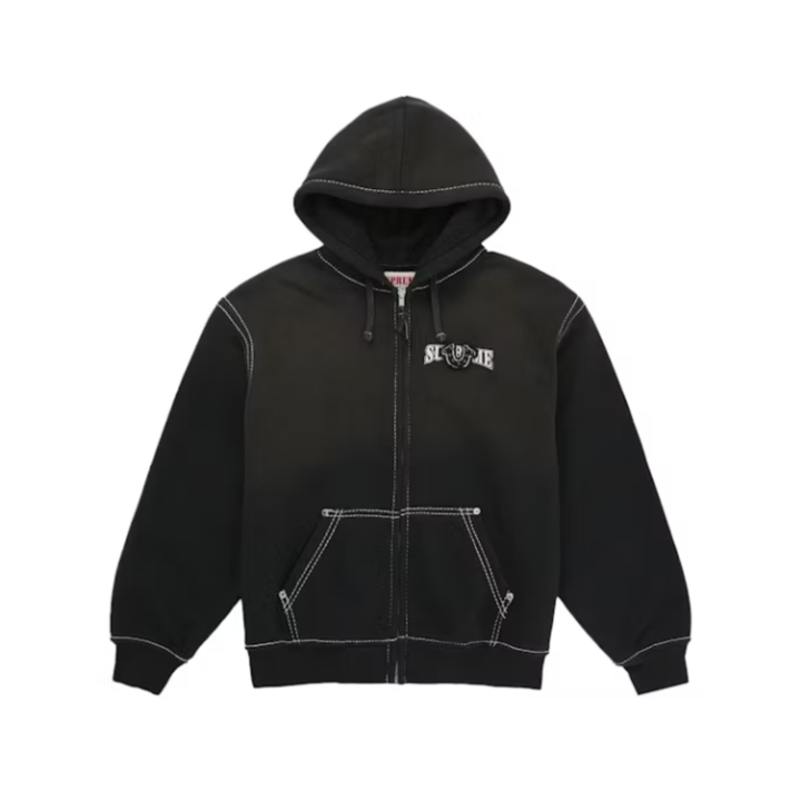 Supreme True Religion Zip Up Hooded Sweatshirt (FW25) Black - N-Hype