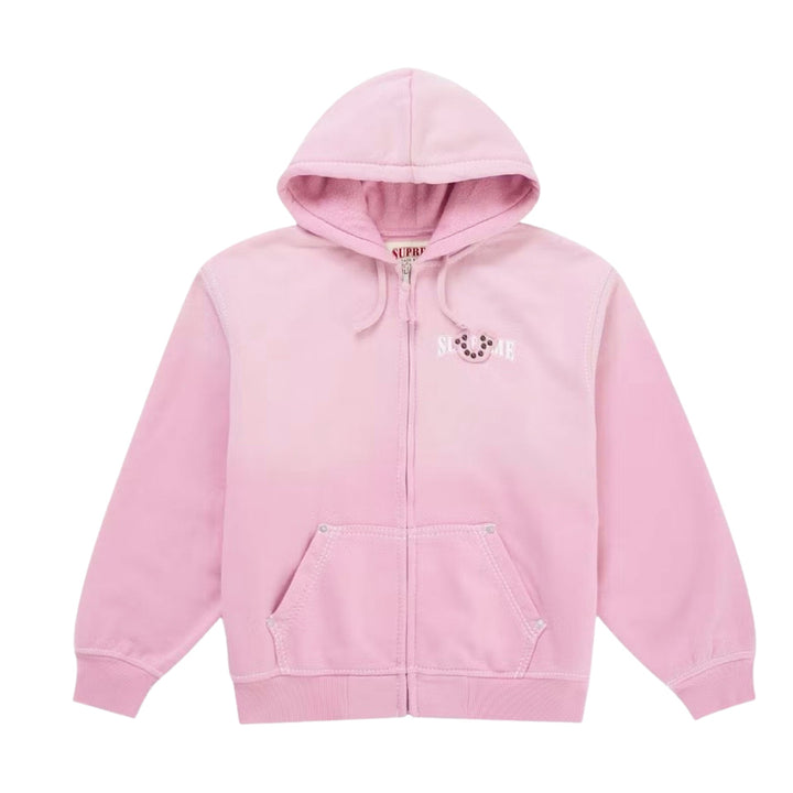 Supreme True Religion Zip Up Hooded Sweatshirt różowy N-Hype.