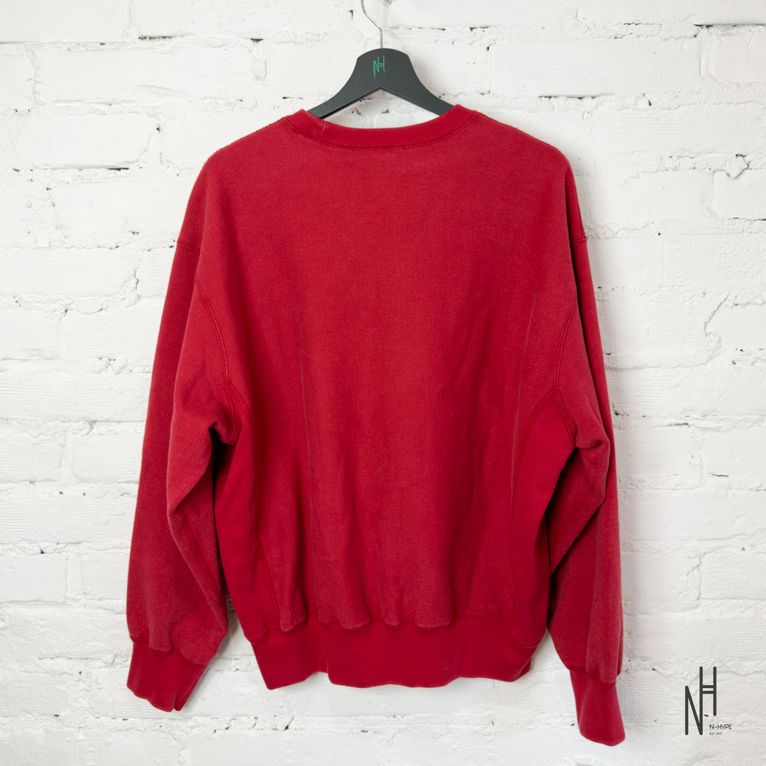 Supreme Washed Box Logo Crewneck Red koszulka męska N-Hype