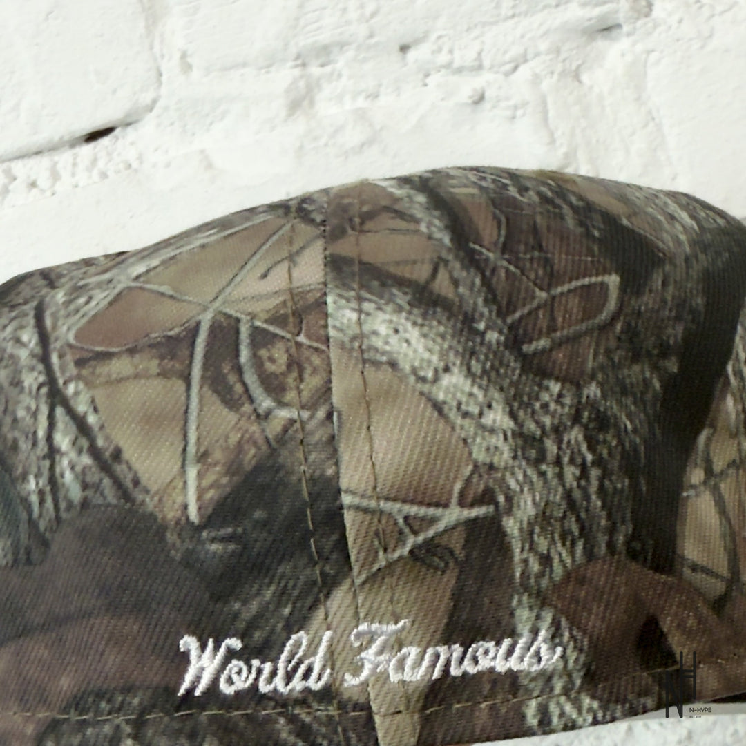Supreme x New Era Breast Cancer Awareness Box Logo Fitted Hat Woodland Camo N-Hype streetwear cap.